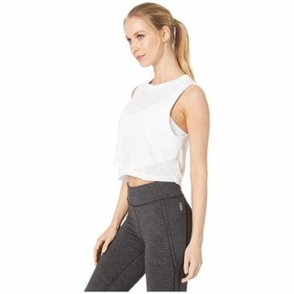 Free People Movement Cutie Buti Tank White -2 - Picture 2 of 9